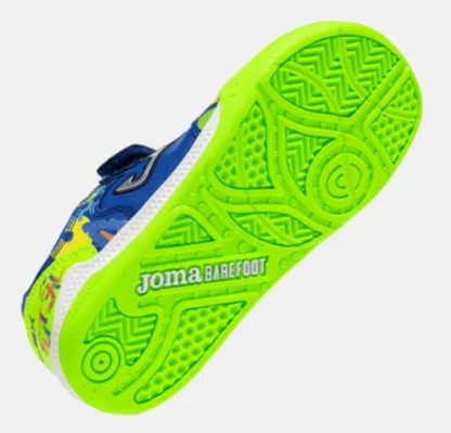 Joma Zapatillas fútbol sala Top Flex Junior Barefoot 25 indoor azul lime verde (27-34)