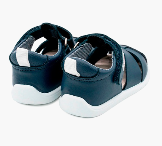 Titanitos sandalias respestuosas B500 Eric piel lavable azul marino