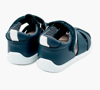 Titanitos sandalias respestuosas B500 Eric piel lavable azul marino