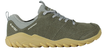 Hi-Tec Loma Low WP deportivas waterproof barefoot (Con membrana impermeable)- Olive/Silver Birch