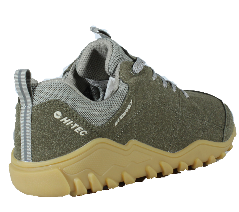 Hi-Tec Loma Low WP deportivas waterproof barefoot (Con membrana impermeable)- Olive/Silver Birch