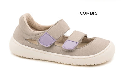 Coqueflex Sandalias/merceditas Respetuosas combi 5 gris y lila modelo 15512