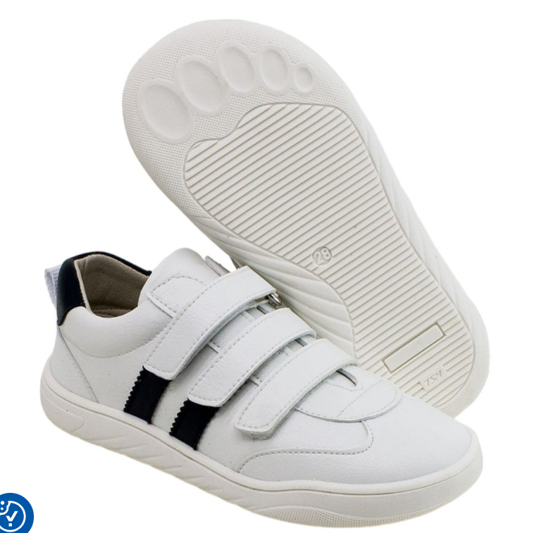 PIRUFLEX deportivo infantil respetuoso vegano blanco/marino DIXAN B