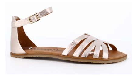 Vivant sandalias barefoot Helia met platino