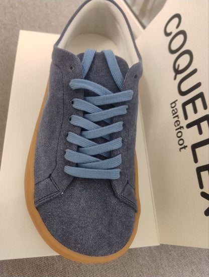 Coqueflex deportivas lona barefoot azul marino modelo 4421