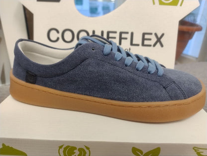 Coqueflex deportivas lona barefoot azul marino modelo 4421