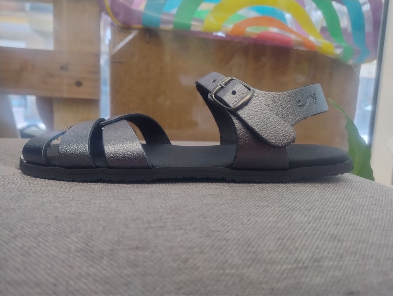Sandalias barefoot Flexi Nens 5760-PR Prime Plomo (con suela para transicion drop 1)