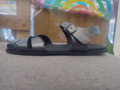 Sandalias barefoot Flexi Nens 5760-PR Prime Plomo (con suela para transicion drop 1)