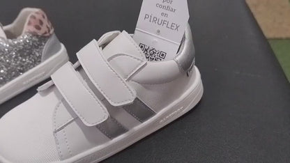 Piruflex Zapatilla Respetuosa Deportivo Infantil Respetuoso PF225 glitter