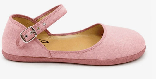Batilas merceditas bailarinas Barefoot lona XL40 rosa (apto para plantilla)