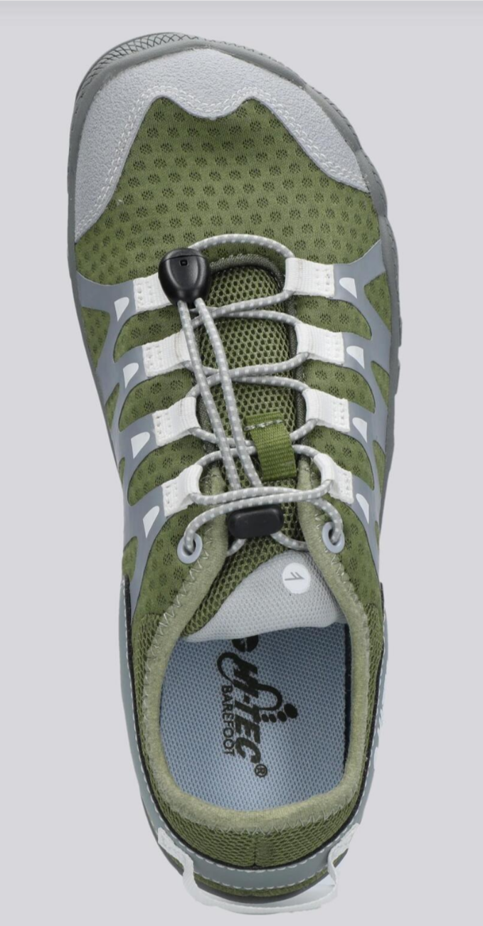 Hi-Tec  Abyss zapatillas barefoot verde militar junior (30-38)