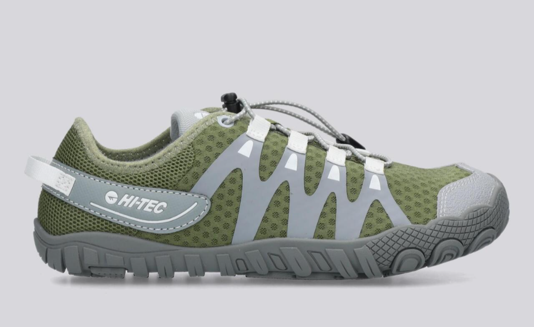 Hi-Tec  Abyss zapatillas barefoot verde militar junior (30-38)