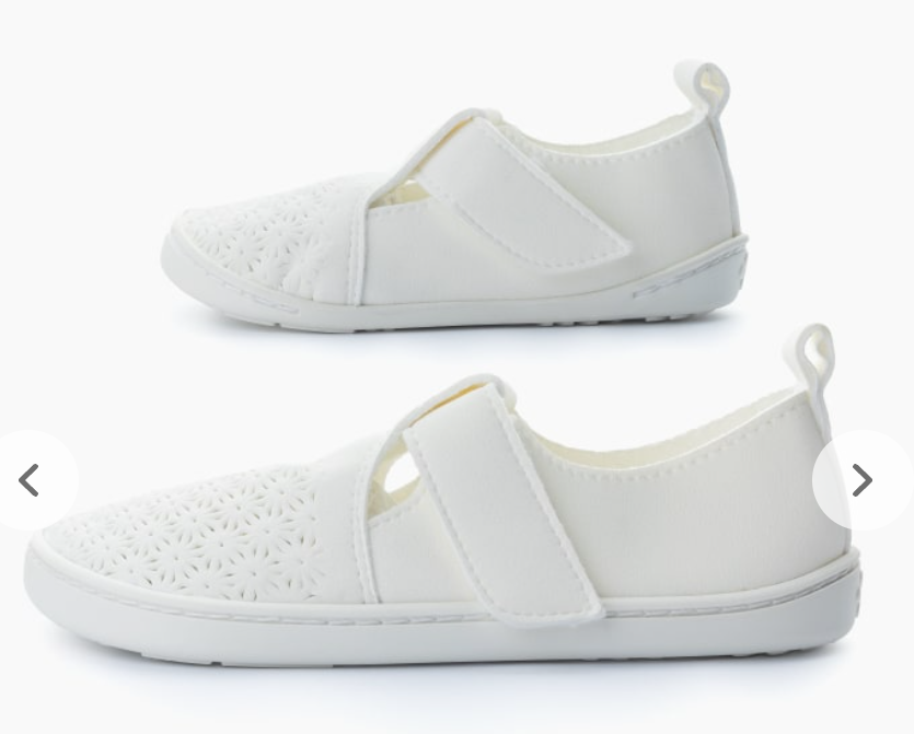 Troqueladas sandalias Barefoot Babylobitos white