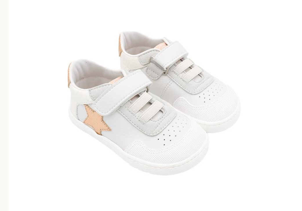 Titanitos deportivas Barefoot U540 Biar Blanco Fuxia