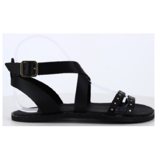 Vivant sandalias barefoot Cairo vaqueta negro