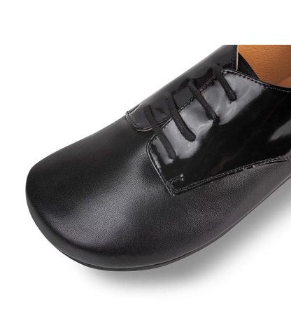 Shapen Fleur negros zapatillas de vestir Barefoot