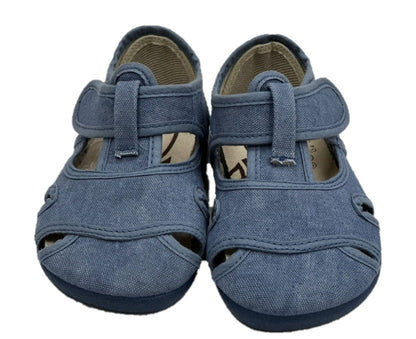 Batilas sandalias barefoot en algodón orgánico navy