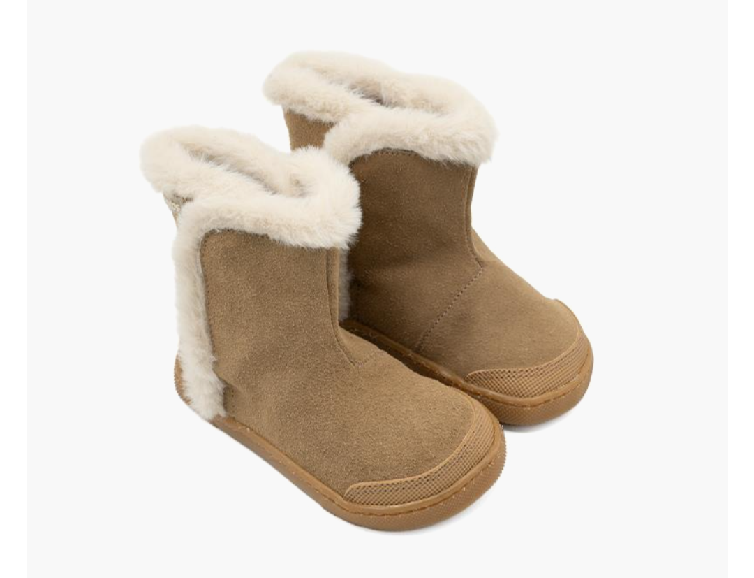 CRB540 Beatriz - Bota Niña Barefoot en Piel (Noce)