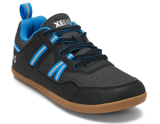 Prio Running and Fitness Shoe - Kids - Xero Shoes - Eco-friendly Sports Shoes Black Blue 