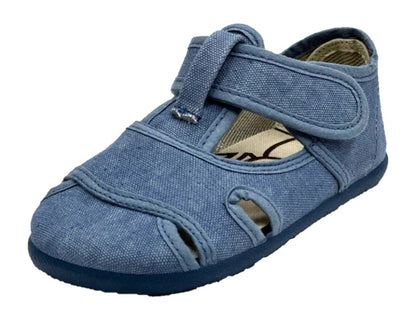 Batilas sandalias barefoot en algodón orgánico navy