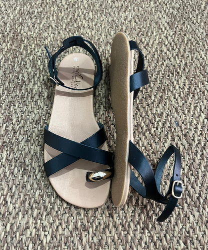 Marichica by Soriano sandalias barefoot de Piel Hecha a Mano en España  Modelo BA2221 Negro