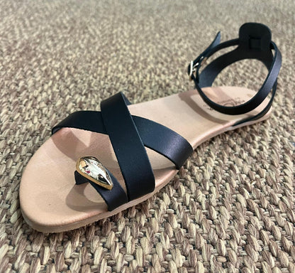 Marichica by Soriano sandalias barefoot de Piel Hecha a Mano en España  Modelo BA2221 Negro