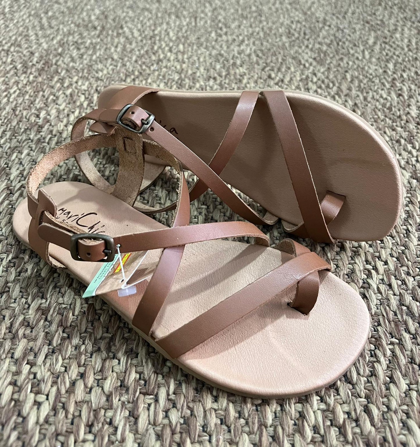 Marichica by Soriano sandalias barefoot de Piel Hecha a Mano en España  Modelo BA2223 Vaq. Roble