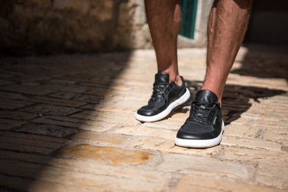 Barefoot Sneakers Barebarics Bravo - Black &amp; White