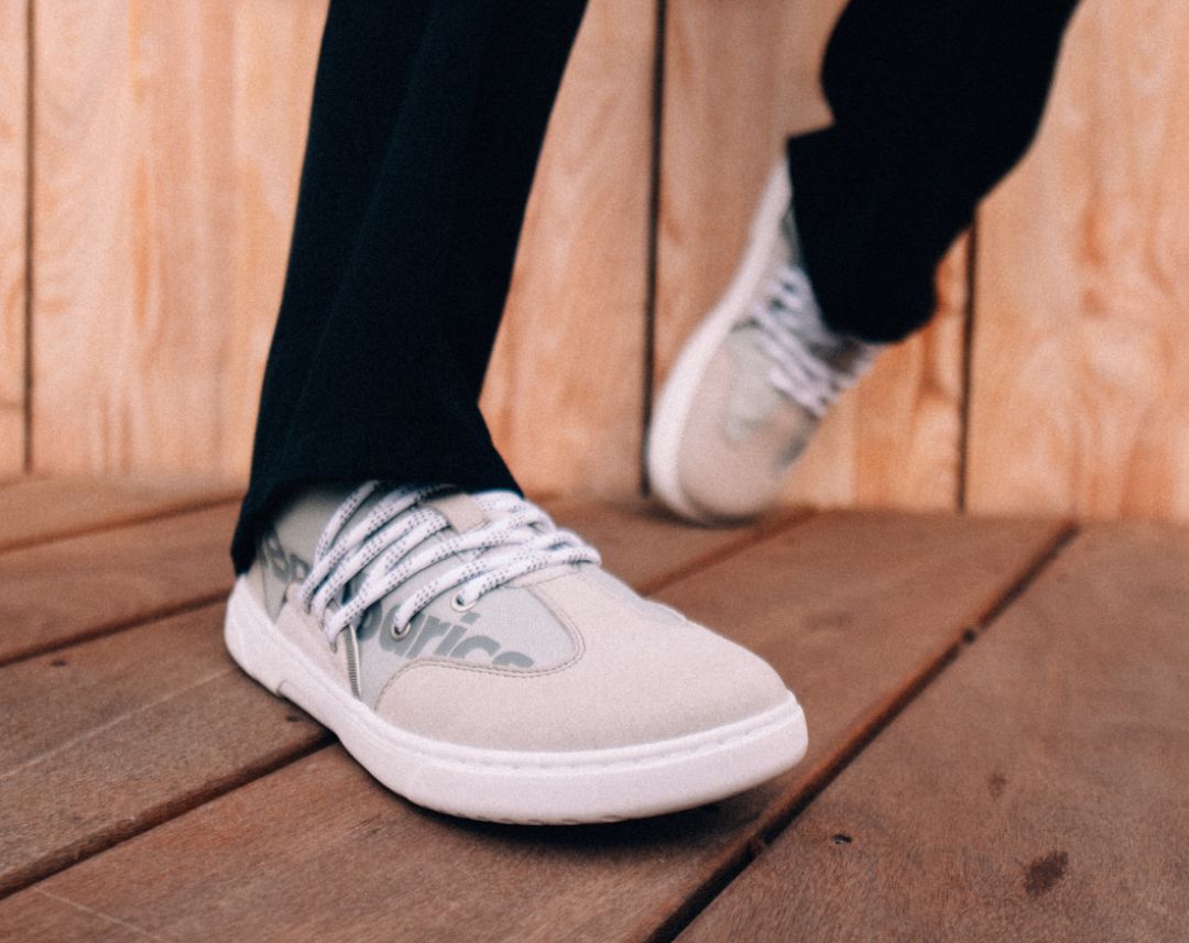 Barefoot Sneakers Barebarics - Vibe - Grey & White