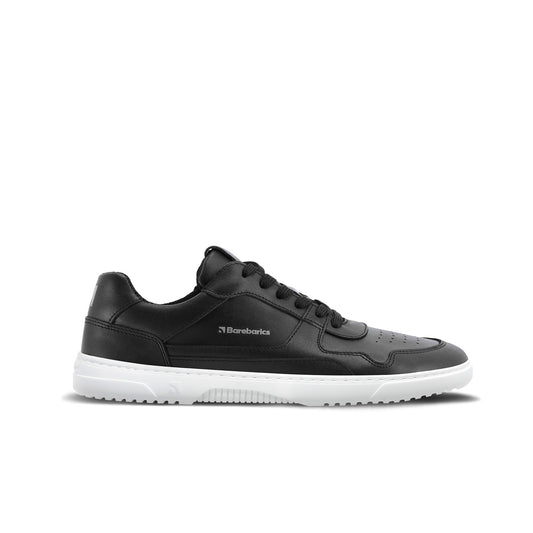 Barefoot Sneakers Barebarics Zing - Black &amp; White - Leather