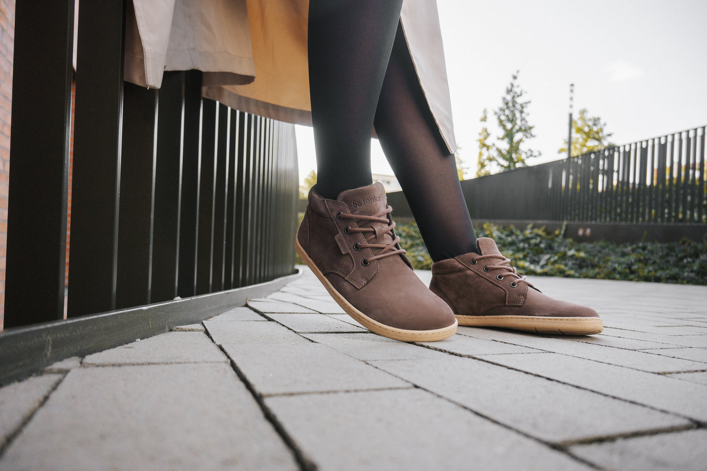 Zapatos barefoot Be Lenka Synergy - Fleece - Chocolate & Beige