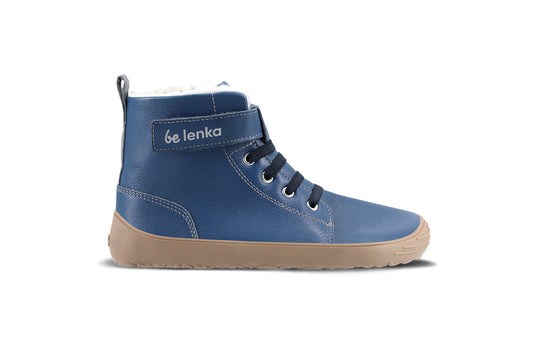 Zapatos de invierno para niño barefoot Be Lenka Winter Kids - Ocean Blue