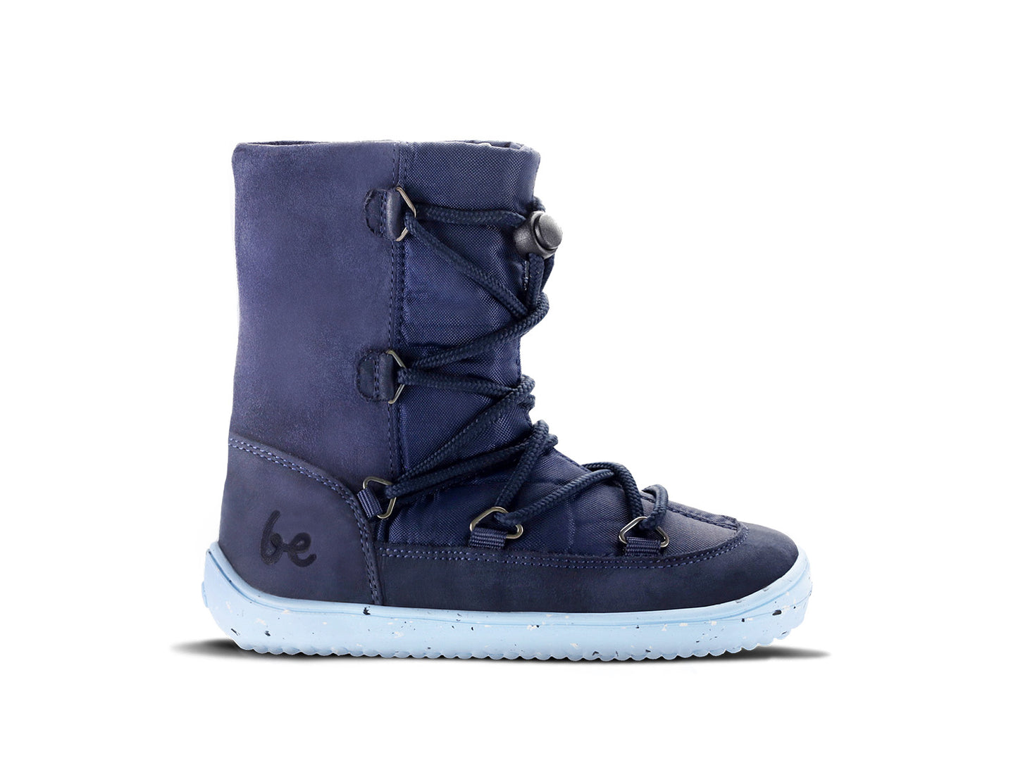 Scarpe invernali da ragazzo Be Lenka Snowfox Kids 2.0 a piedi nudi - Blu scuro e chiaro