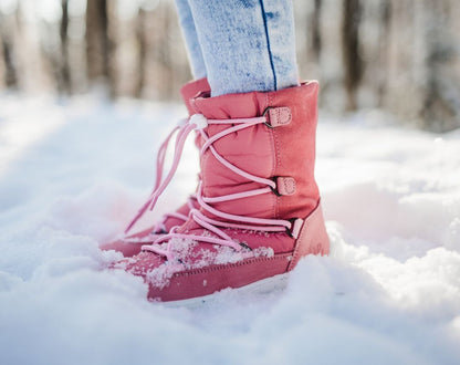 Be Lenka Snowfox Kids 2.0 barefoot children's winter shoes - Rose Pink